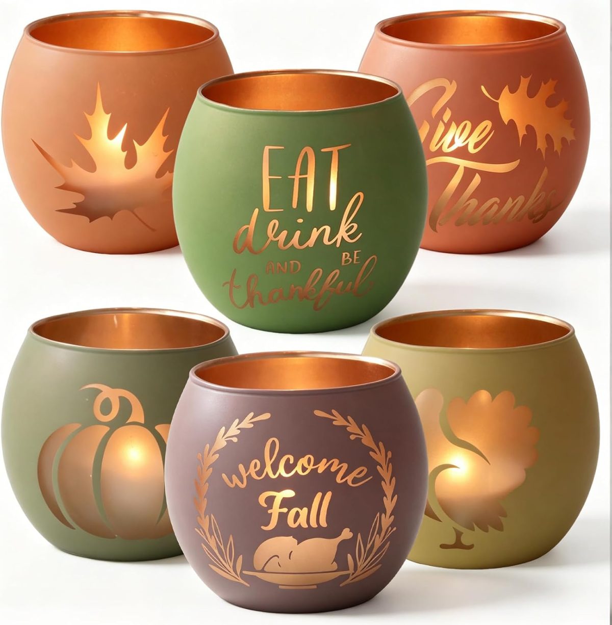 Fall Votive Candle Holders