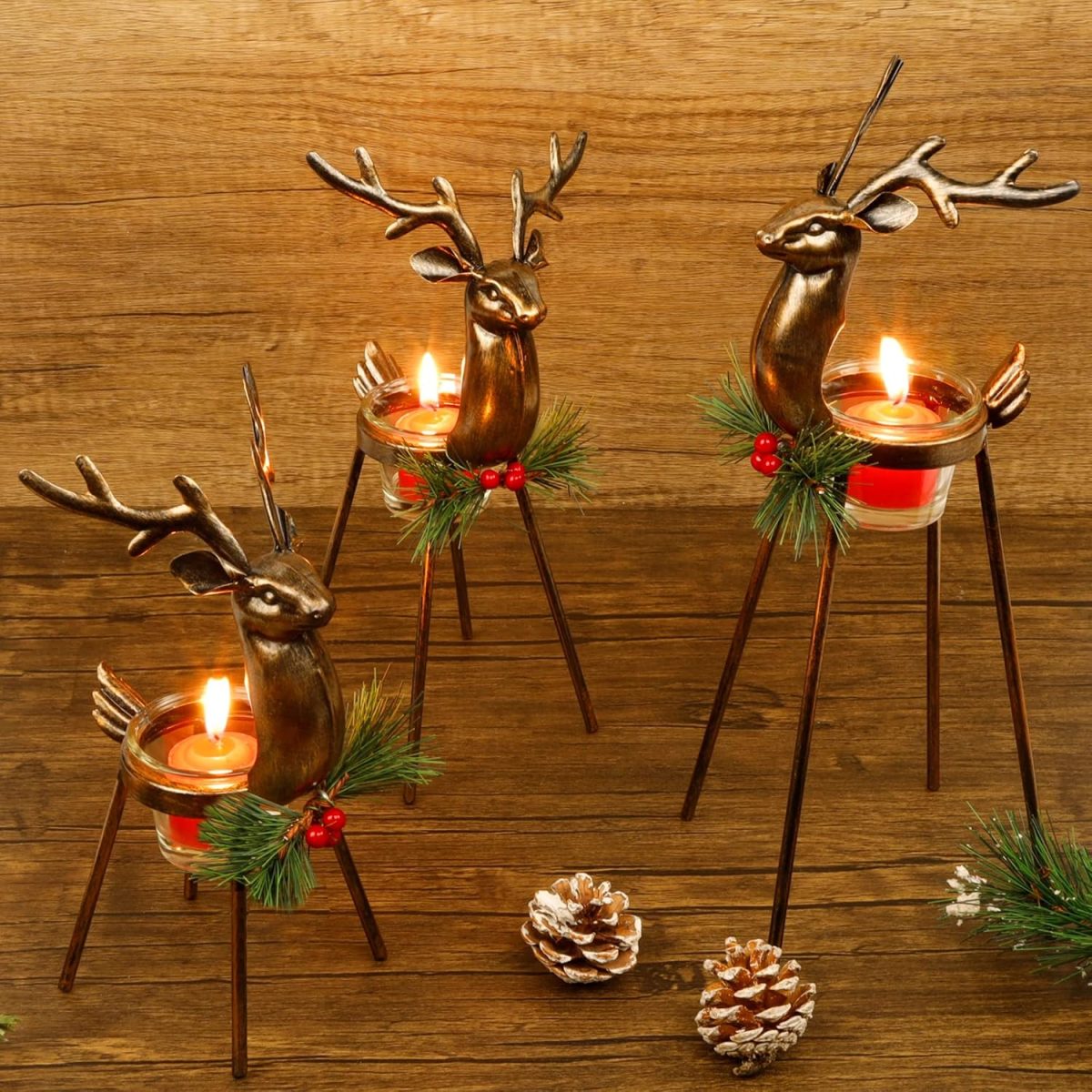Reindeer Candle Holders