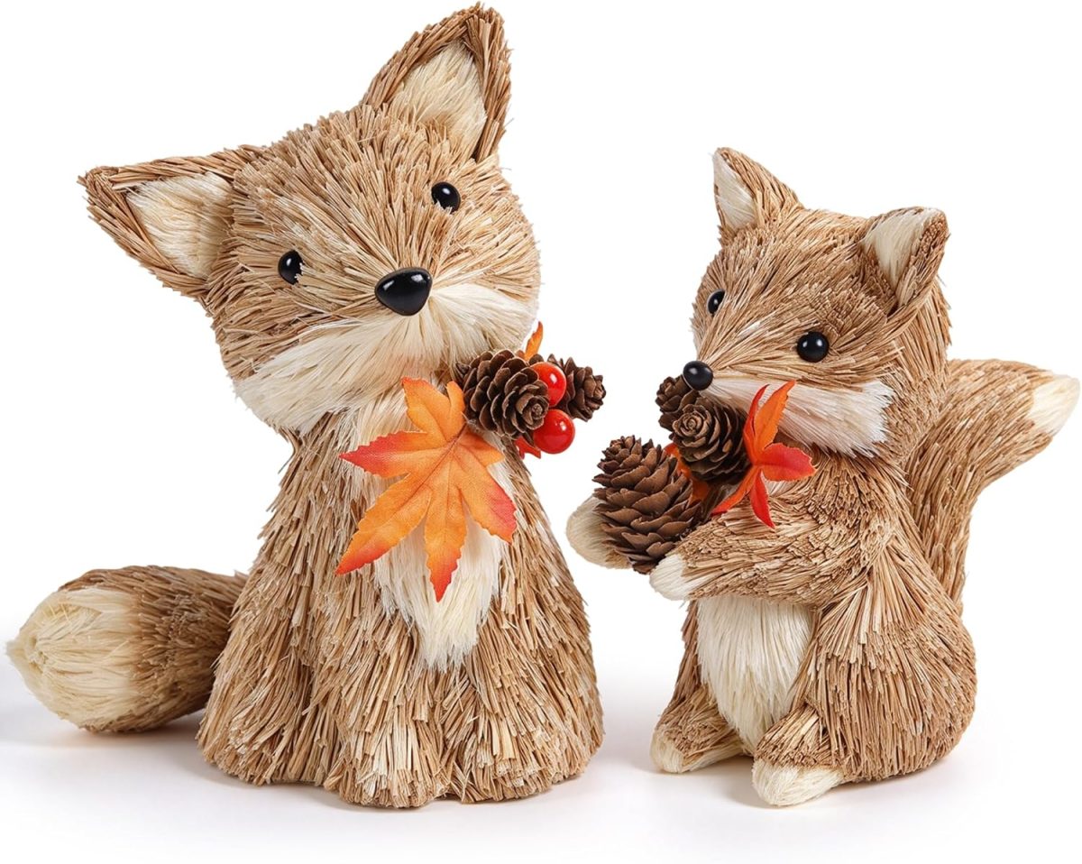 Decorative Fall Foxes