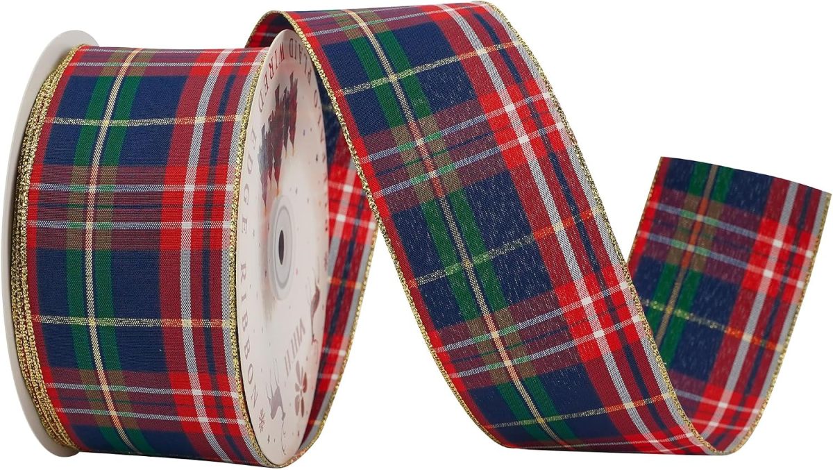 Classic Plaid Christmas Ribbon