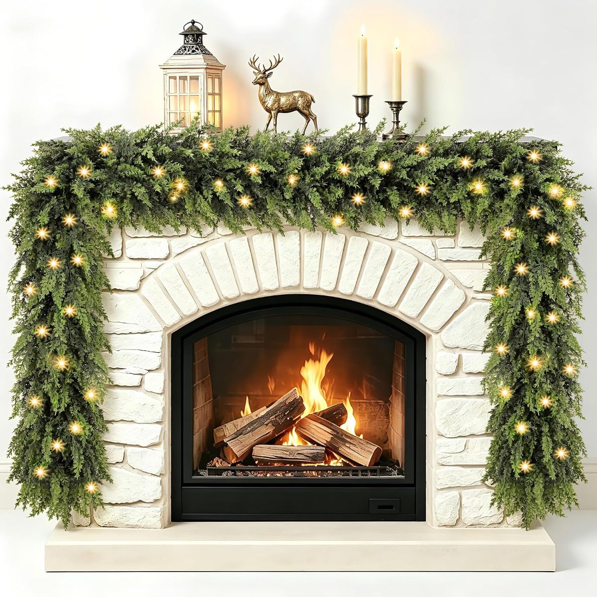 Lighted Christmas Garland