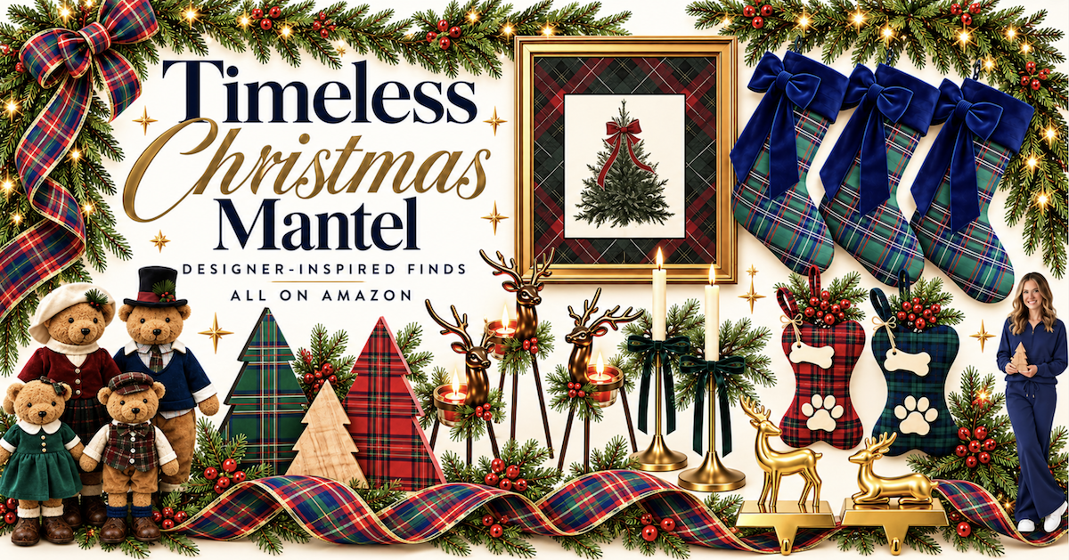 Ralph Lauren Inspired Christmas Mantel