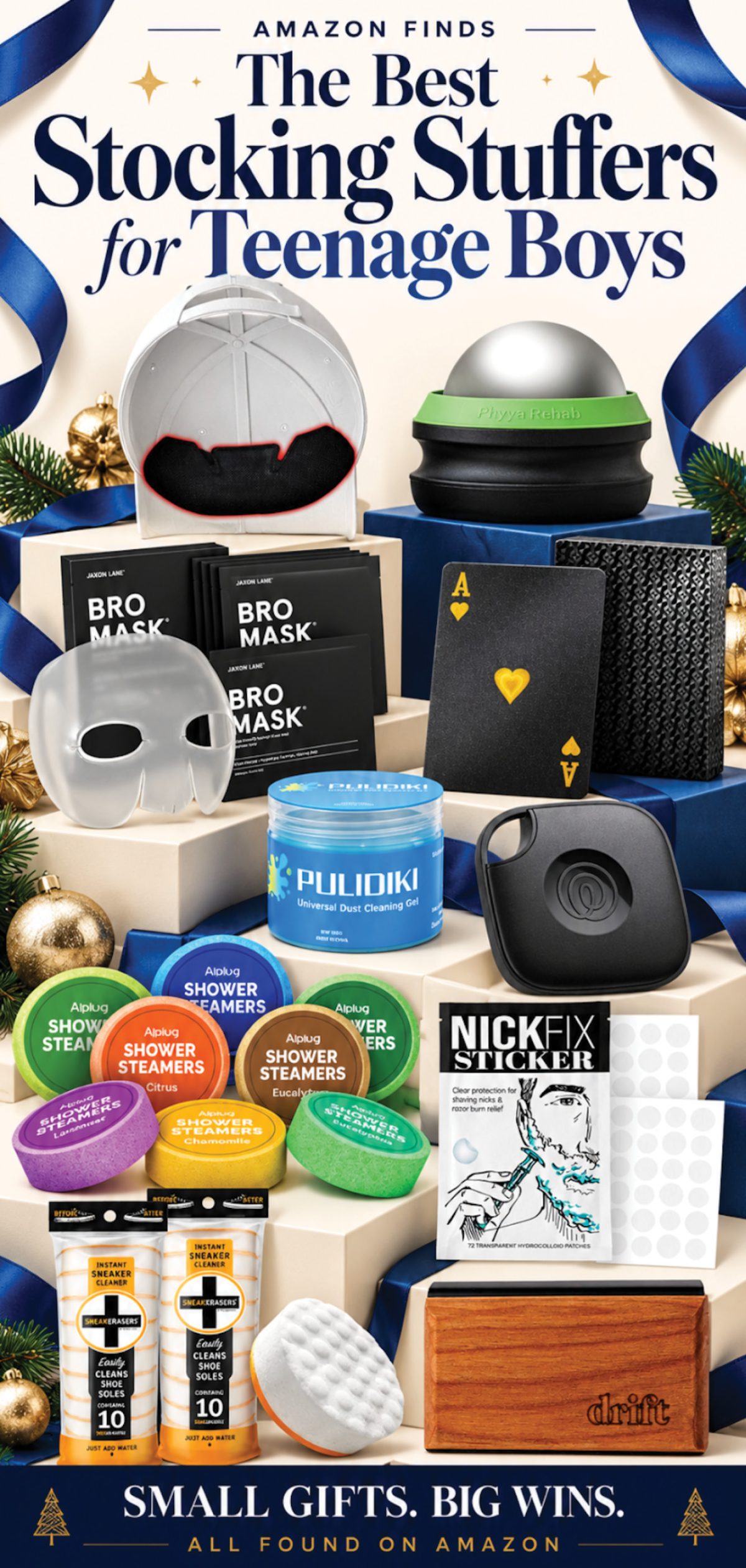 The best stocking stuffers for teenage boys, from cool gadgets and sneaker cleaners to grooming gifts and fun gifts he’ll love.